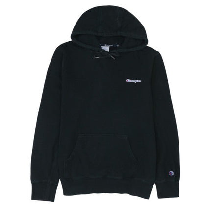 Champion Men's Black XL Pullover Hoodie with Logo Embroidery