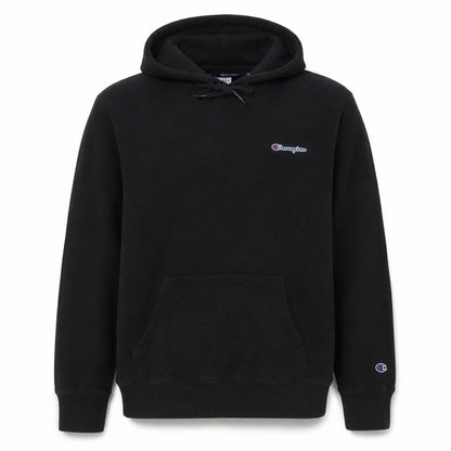 Champion Men's Black XL Pullover Hoodie with Logo Embroidery