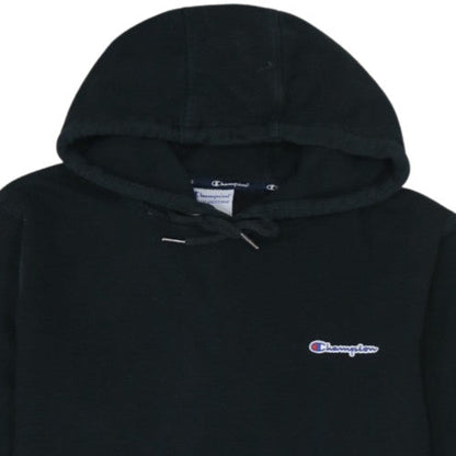 Champion Men's Black XL Pullover Hoodie with Logo Embroidery