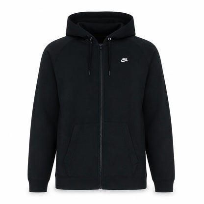 Nike Men's Black Full Zip Hoodie Size L Regular Fit Sportswear