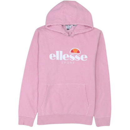 Ellesse Womens Pink Pullover Hoodie UK 18 Cotton Blend Sport Sweatshirt