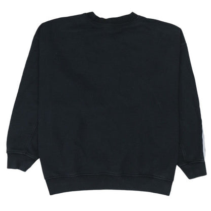 Adidas Womens Black Crew Neck Pullover Sweatshirt Size 14