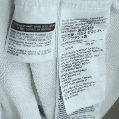 Levi’s Men’s White Pullover Hoodie L Classic Logo Fleece Sweatshirt