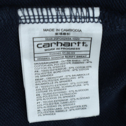 Carhartt Men's Blue Pullover Logo Hoodie Size L