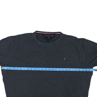 Tommy Hilfiger Men’s Grey 3XL Cotton Silk Crew Neck Jumper