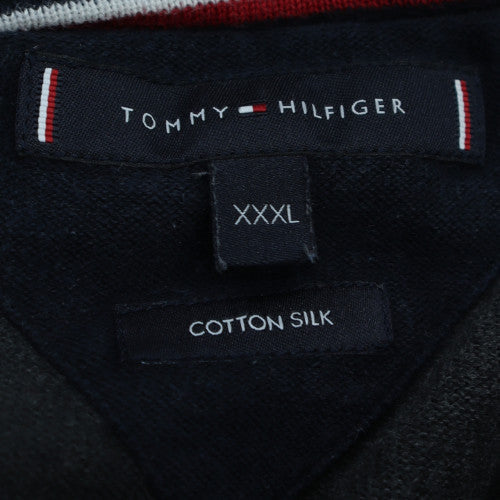 Tommy Hilfiger Men’s Grey 3XL Cotton Silk Crew Neck Jumper