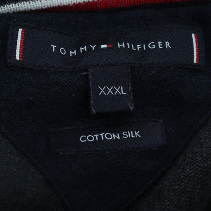 Tommy Hilfiger Men’s Grey 3XL Cotton Silk Crew Neck Jumper