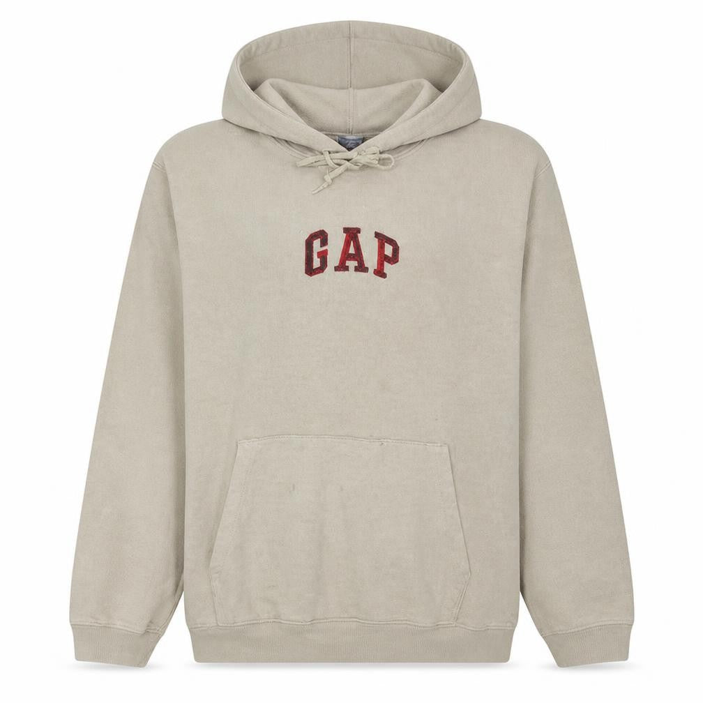 Gap Womens Beige Pullover Hoodie Large Cotton Blend Casual