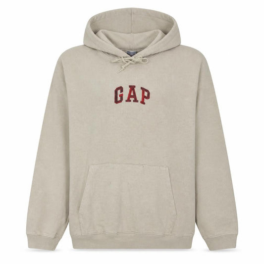Gap Womens Beige Pullover Hoodie Large Cotton Blend Casual