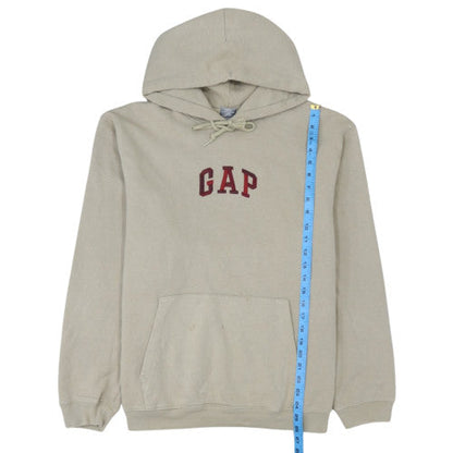 GAP Womens Beige Pullover Hoodie Large Cotton Blend Casual