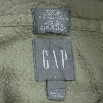 GAP Womens Beige Pullover Hoodie Large Cotton Blend Casual