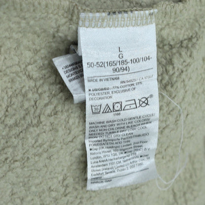 GAP Womens Beige Pullover Hoodie Large Cotton Blend Casual