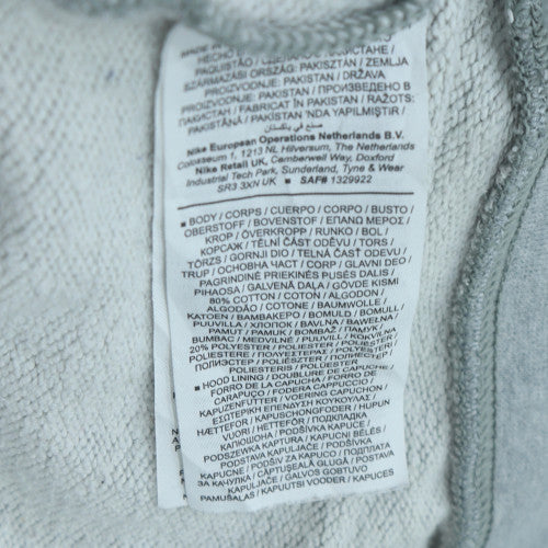 Nike Women's Grey Pullover Hoodie Small Cotton Blend Sportswear