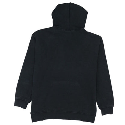 Adidas Womens Black Pullover Hoodie Size 16 Logo Graphic Hooded Sweatshirt