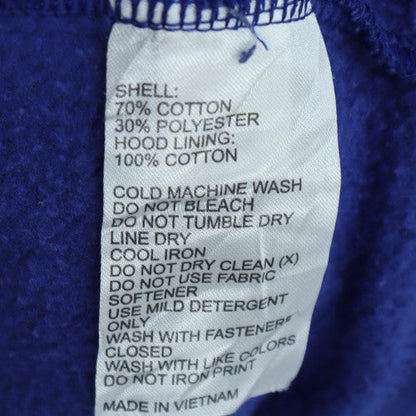 Adidas Women Blue Full Zip Hoodie XL Cotton Blend Casual