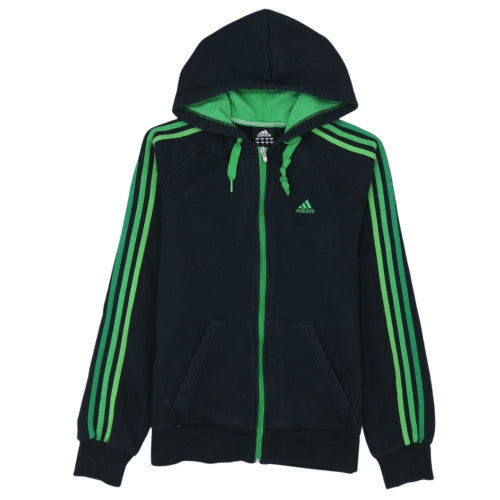 Adidas Men's Black Full Zip Hoodie S Sports Fleece Essentials
