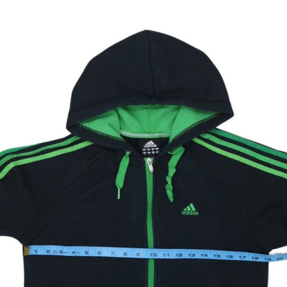 Adidas Men's Black Full Zip Hoodie S Sports Fleece Essentials