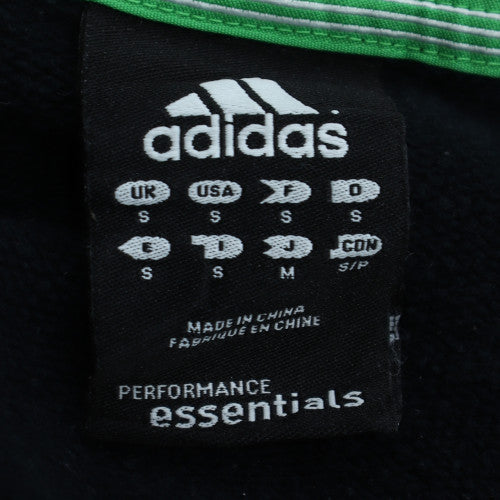 Adidas Men's Black Full Zip Hoodie S Sports Fleece Essentials