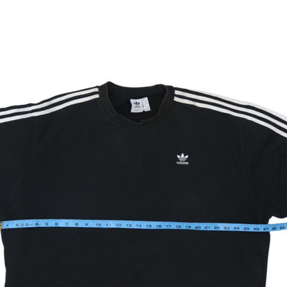Adidas Womens Black Long Sleeve Crew Neck Pullover Sweatshirt Size M