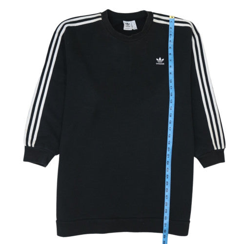 Adidas Womens Black Long Sleeve Crew Neck Pullover Sweatshirt Size M