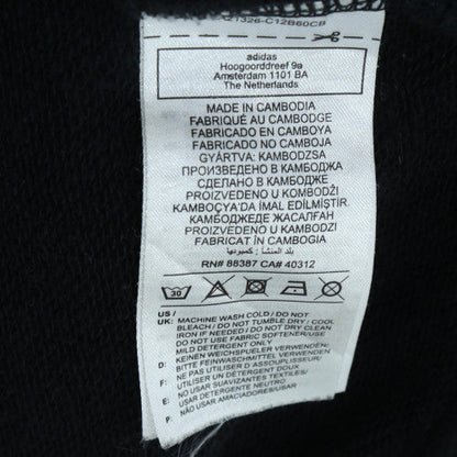 Adidas Womens Black Long Sleeve Crew Neck Pullover Sweatshirt Size M