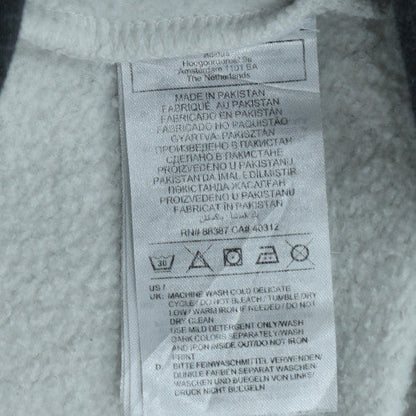 Adidas Women’s White Pullover Hoodie L Sports Club Graphic Cotton Blend