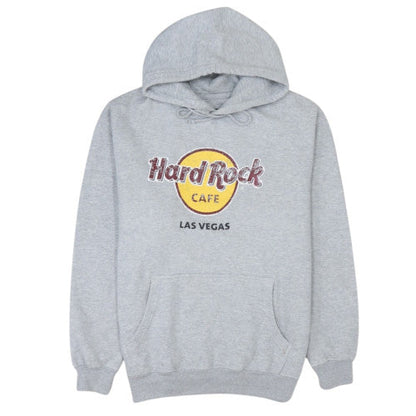Hard Rock Cafe Women's Grey Pullover Hoodie XL Las Vegas Graphic Sweatshirt