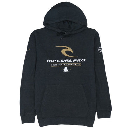 Rip Curl Pro Womens Black Pullover Hoodie Size L Surf Logo Sweatshirt
