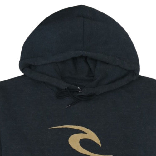 Rip Curl Pro Womens Black Pullover Hoodie Size L Surf Logo Sweatshirt