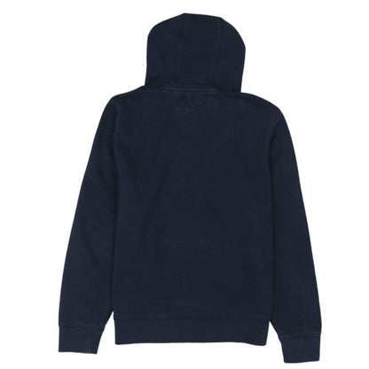 Tommy Hilfiger Men Navy Blue L Pullover Hoodie with Logo Print