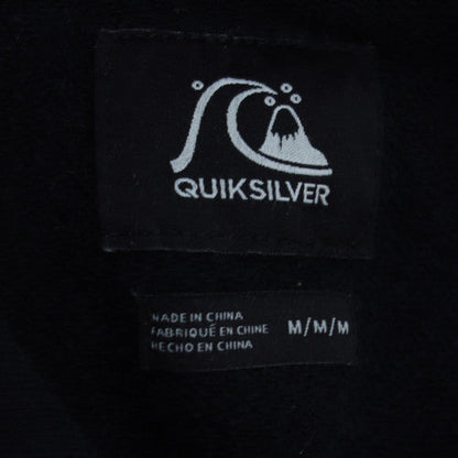 Quiksilver Men's Black Pullover Hoodie M Surf Graphic Fleece