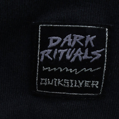 Quiksilver Men's Black Pullover Hoodie M Surf Graphic Fleece
