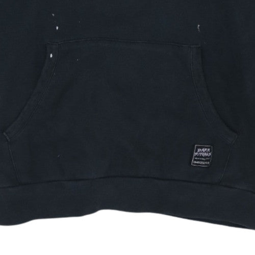 Quiksilver Men's Black Pullover Hoodie M Surf Graphic Fleece