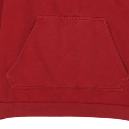 adidas Mens Red Pullover Hoodie Regular Fit Fleece M Sportswear