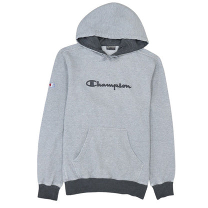Champion Men's Grey Pullover Hoodie Medium Regular Fit Fleece