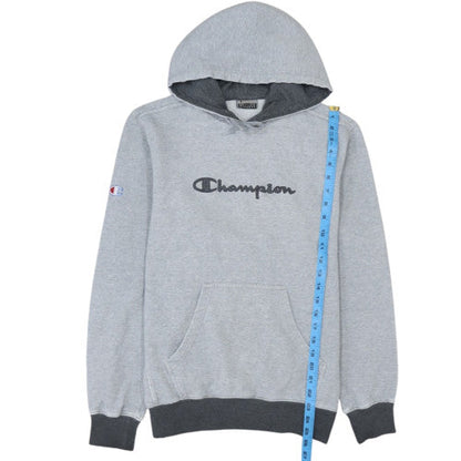 Champion Men's Grey Pullover Hoodie Medium Regular Fit Fleece