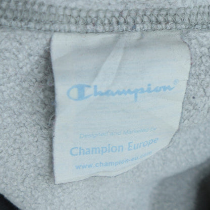 Champion Men's Grey Pullover Hoodie Medium Regular Fit Fleece
