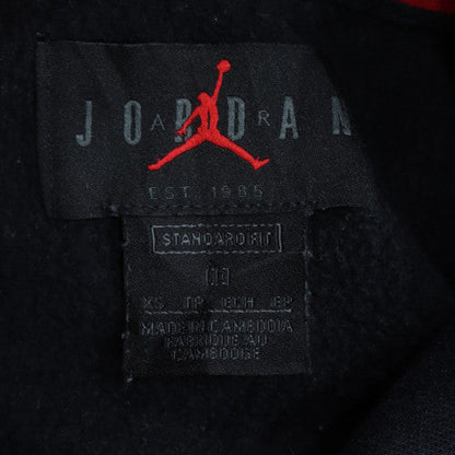 Nike Jordan Men's Black L Pullover Hoodie with Red Logo