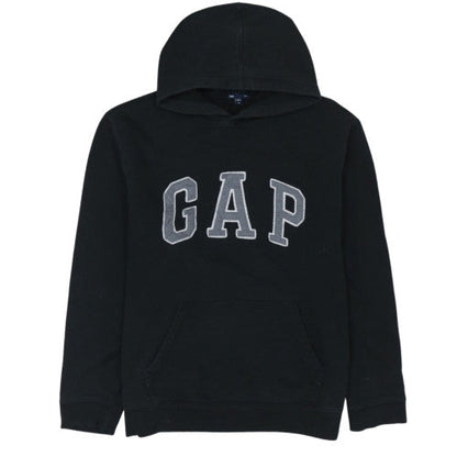 GAP Mens Black XL Pullover Hoodie Fleece Logo Sweatshirt