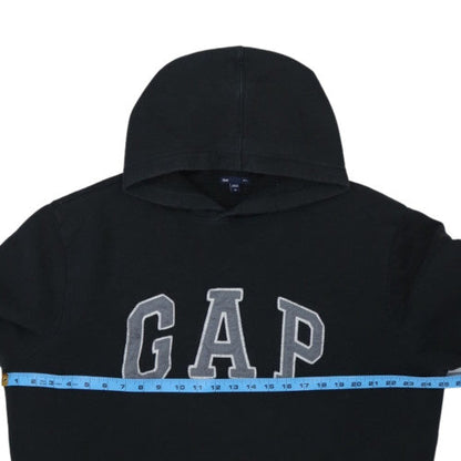 GAP Mens Black XL Pullover Hoodie Fleece Logo Sweatshirt