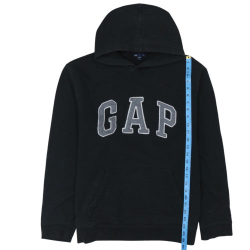 GAP Mens Black XL Pullover Hoodie Fleece Logo Sweatshirt