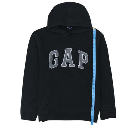 GAP Mens Black XL Pullover Hoodie Fleece Logo Sweatshirt
