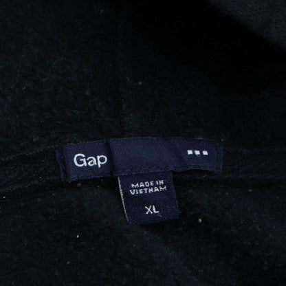 GAP Mens Black XL Pullover Hoodie Fleece Logo Sweatshirt
