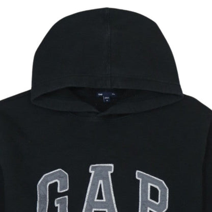 GAP Mens Black XL Pullover Hoodie Fleece Logo Sweatshirt