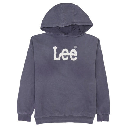 Lee Womens Grey Pullover Hoodie Size 8 100% Cotton Casual Sweatshirt