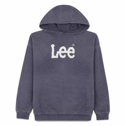 Lee Womens Grey Pullover Hoodie Size 8 100% Cotton Casual Sweatshirt
