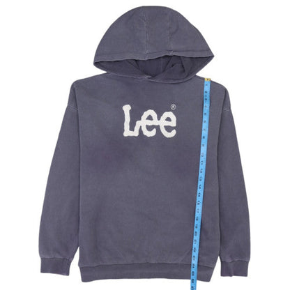 Lee Womens Grey Pullover Hoodie Size 8 100% Cotton Casual Sweatshirt