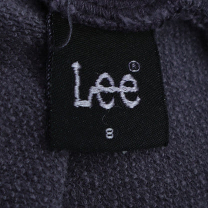 Lee Womens Grey Pullover Hoodie Size 8 100% Cotton Casual Sweatshirt