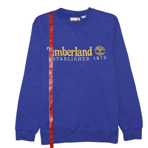 Timberland Women Purple Crew Neck Pullover Sweatshirt M Cotton Blend