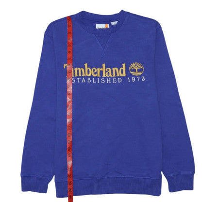 Timberland Women Purple Crew Neck Pullover Sweatshirt M Cotton Blend